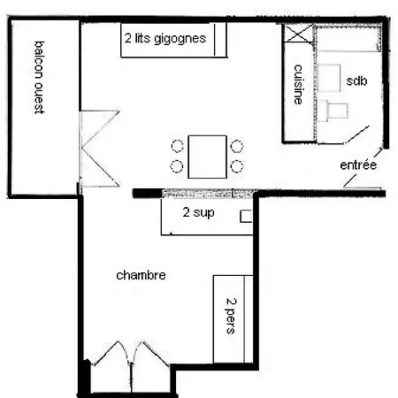 La Taiga - 2 Pieces 5 Pers - La Taiga - 015ta - Plagne Centre Mae-1614 La Plagne