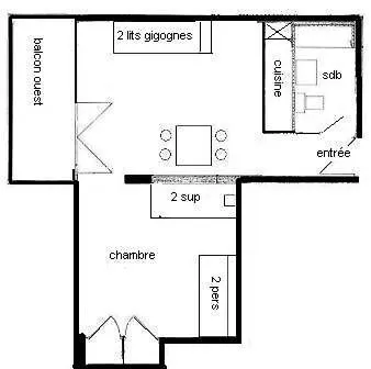 Апартаменты La Taiga - 2 Pieces 5 Pers - La Taiga - 015ta - Plagne Centre Mae-1614